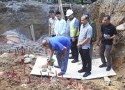 Plt Bupati Langkat Hadiri Peletakan Batu Pertama Pembangunan Jembatan di Dusun Batu Katak