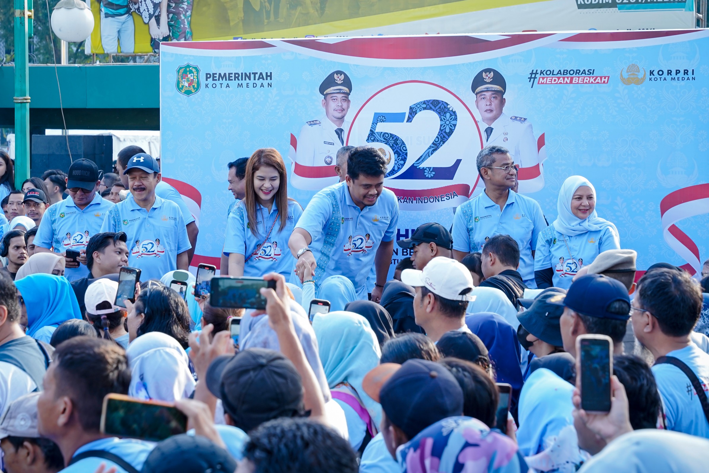 Ribuan Anggota Korpri Kota Medan Meriahkan Gebyar HUT ke-52