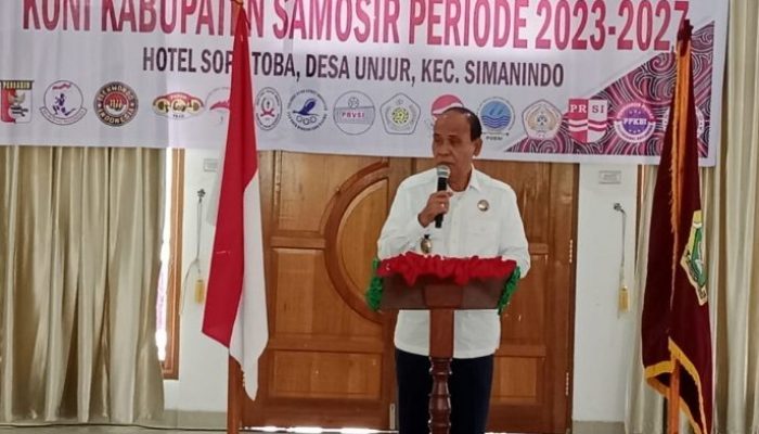 Wakil Bupati Samosir Hadiri Pelantikan Pengurus KONI Kabupaten Samosir Masa Bakti 2023-2027