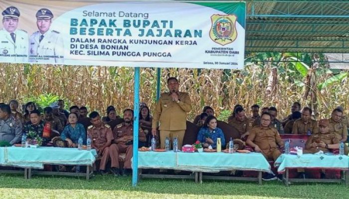 Bupati Dairi Dr. Eddy Keleng Ate Berutu Lakukan Kunjungan Kerja ke Kecamatan Silima Pungga Pungga