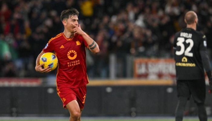 Paulo Dybala Cetak Hat-Trick Pertama untuk AS Roma dan Antar Tim Menang atas Torino