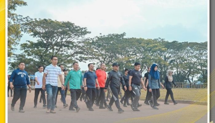 Pj Gubernur Sumut dan Pj Walikota Padangsidimpuan Ajak Warga Lakukan Olahraga Pagi