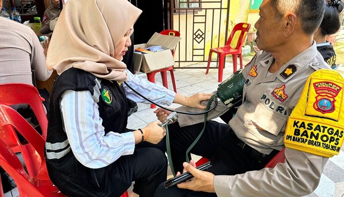 Usai Kawal Pemilu, Personel Polres Sibolga dan TNI serta PPK Dicek Kesehatannya