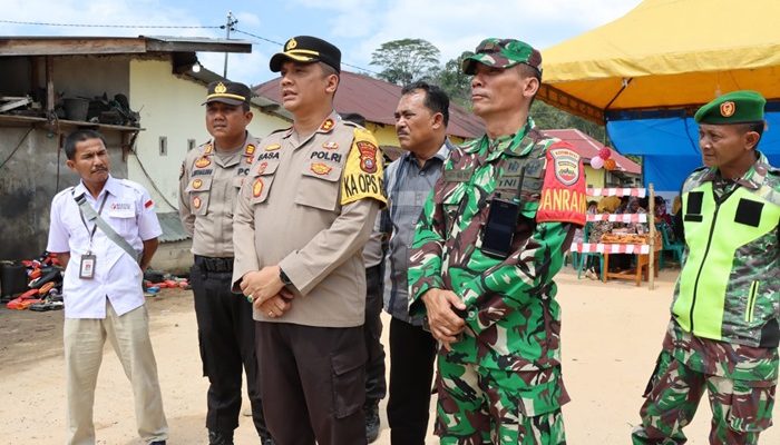 Kapolres Tapteng Cek Pengamanan TPS Pemilu 2024, Situasi Aman dan Kondusif
