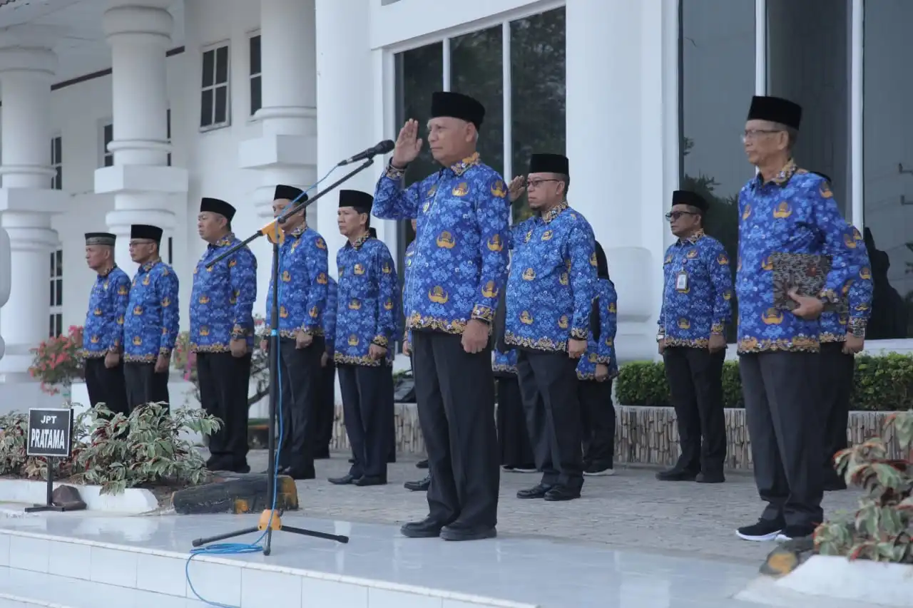 Bupati Asahan Memimpin Upacara Hari Kesadaran Nasional Bulan Februari 2024