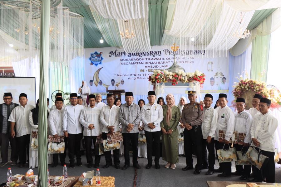 Camat Binjai Barat Buka MTQ Ke-55, Kelurahan Sukaramai Sabet Juara Umum