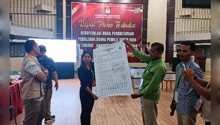 Hari Keenam Rapat Pleno KPU Tapteng, C Plano DPD Dihitung Ulang