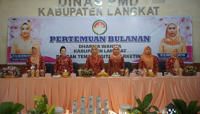 Penasehat Dharma Wanita Langkat Hadiri Pertemuan Bulanan dengan Tema “Digital Marketing”