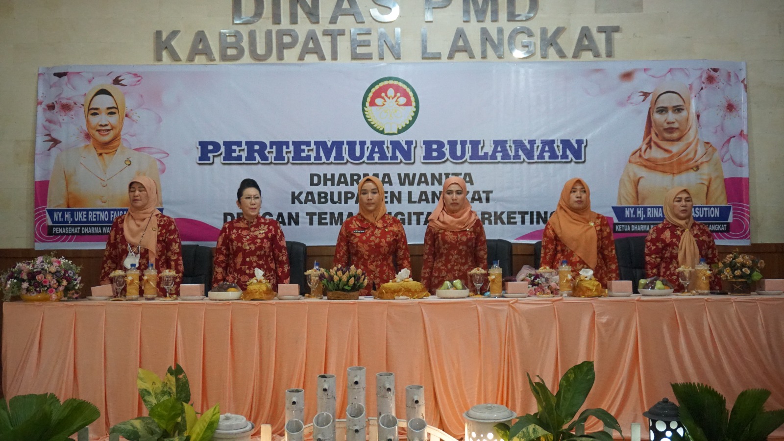Penasehat Dharma Wanita Langkat Hadiri Pertemuan Bulanan dengan Tema "Digital Marketing"