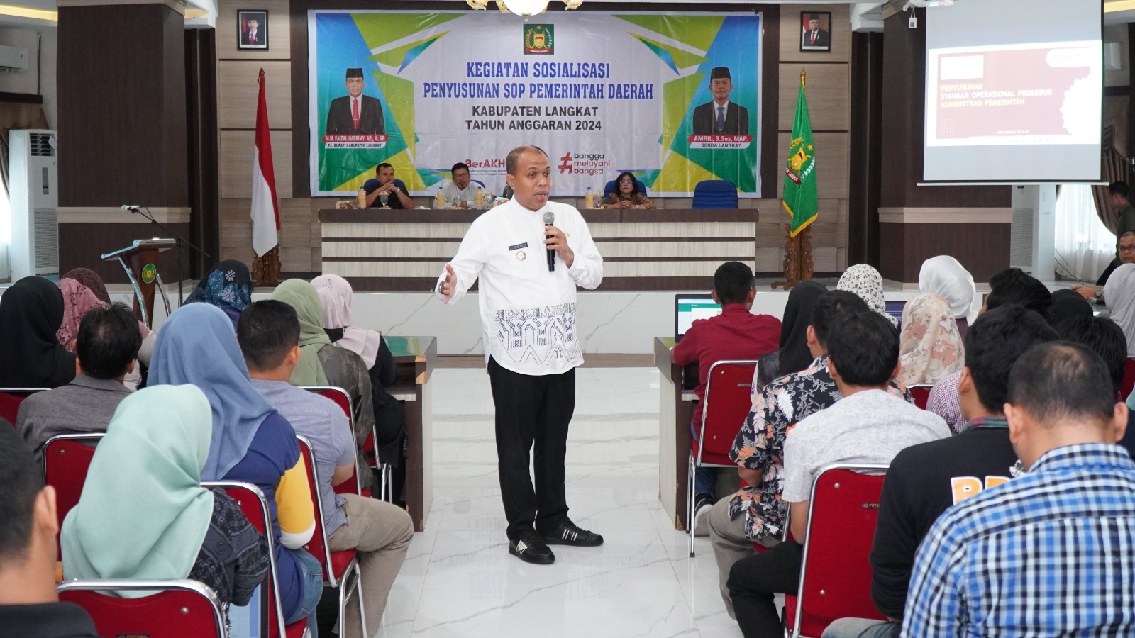 Pj Bupati Langkat Pimpin Sosialisasi Penyusunan SOP Pemerintah Daerah