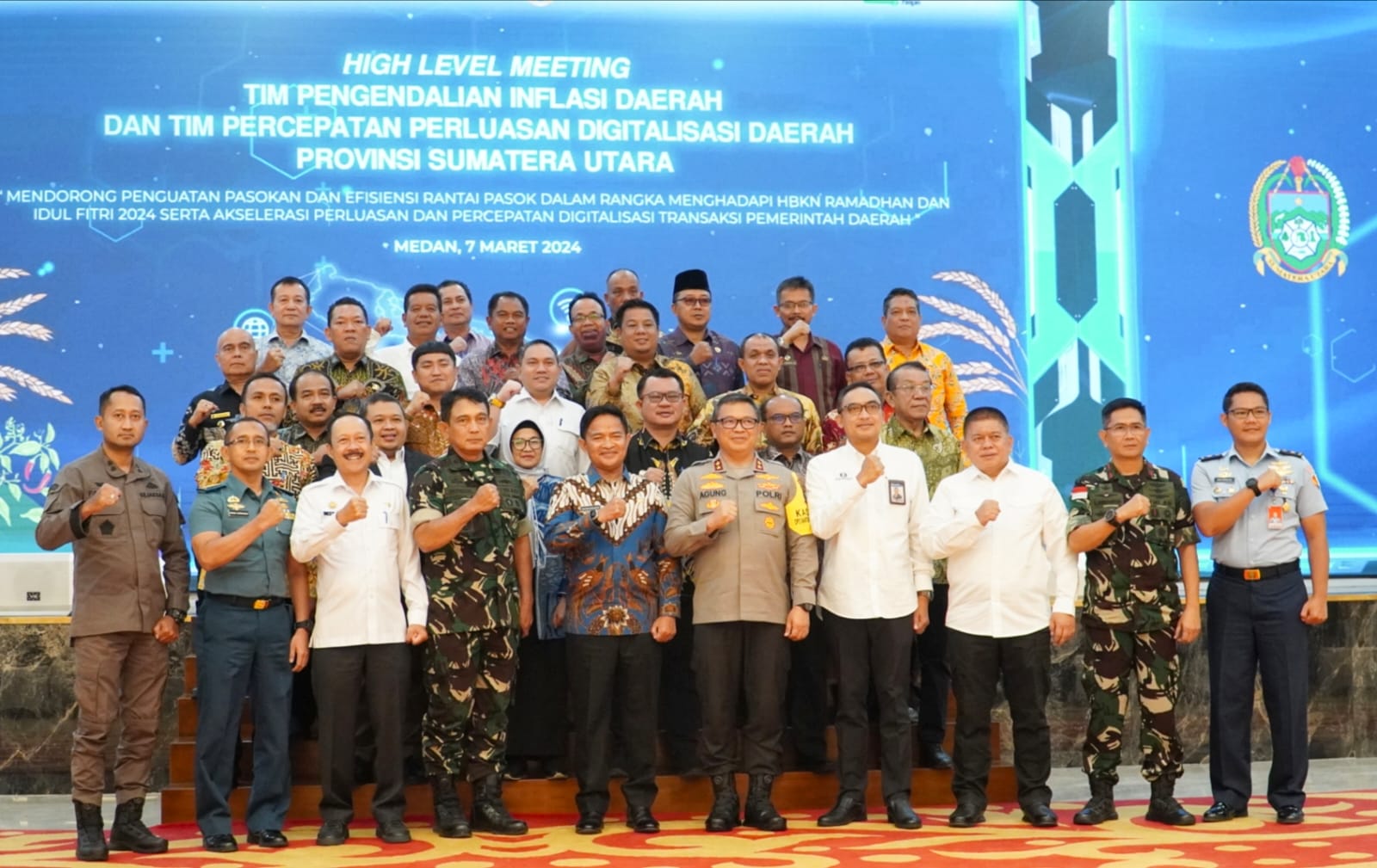 Pj. Bupati Langkat Menghadiri High-Level Meeting Pengendalian Inflasi dan Perluasan Digitalisasi Daerah di Sumatera Utara