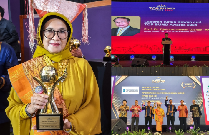 Wali Kota Pematangsiantar Meraih Top BUMD Awards 2024 untuk Kinerja Perumda Tirta Uli