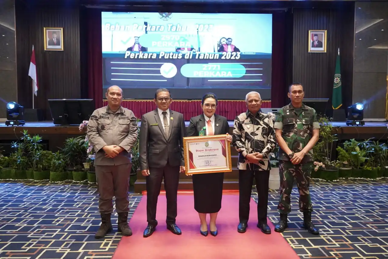 Bupati Asahan Menghadiri Sidang Istimewa Penyampaian Laporan Tahunan Pengadilan Tinggi Medan 2023