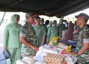 Bazar Murah TNI di Korem 023/KS ‘Diserbu’ Warga, Danrem: TNI Juga Berperan Wujudkan Ekonomi Nasional