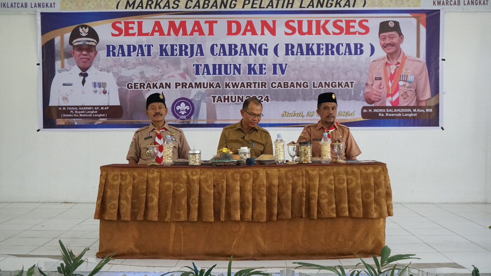 Pj Bupati Langkat Melalui Sekretaris Daerah Sampaikan Harapan pada Rapat Kerja Cabang Gerakan Pramuka Kwartir Cabang Langkat Tahun 2024