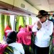Pj Gubernur Sumatera Utara Lepas 66 Bus Program Mudik Gratis 2024