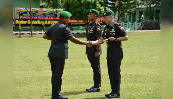 Danrem 023/KS Pimpin Sertijab Danyonif 123/RW dari Letkol Inf Emick Chandra Nasution Kepada Letkol Inf Anhar Agil Gunawan