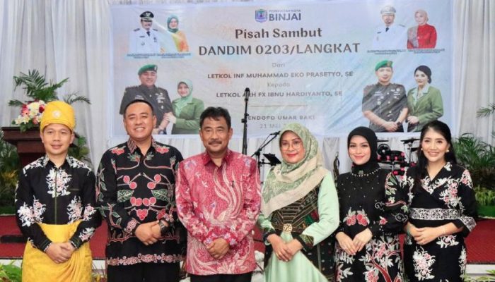 Pisah Sambut Komandan Kodim 0203/Lkt di Kota Binjai
