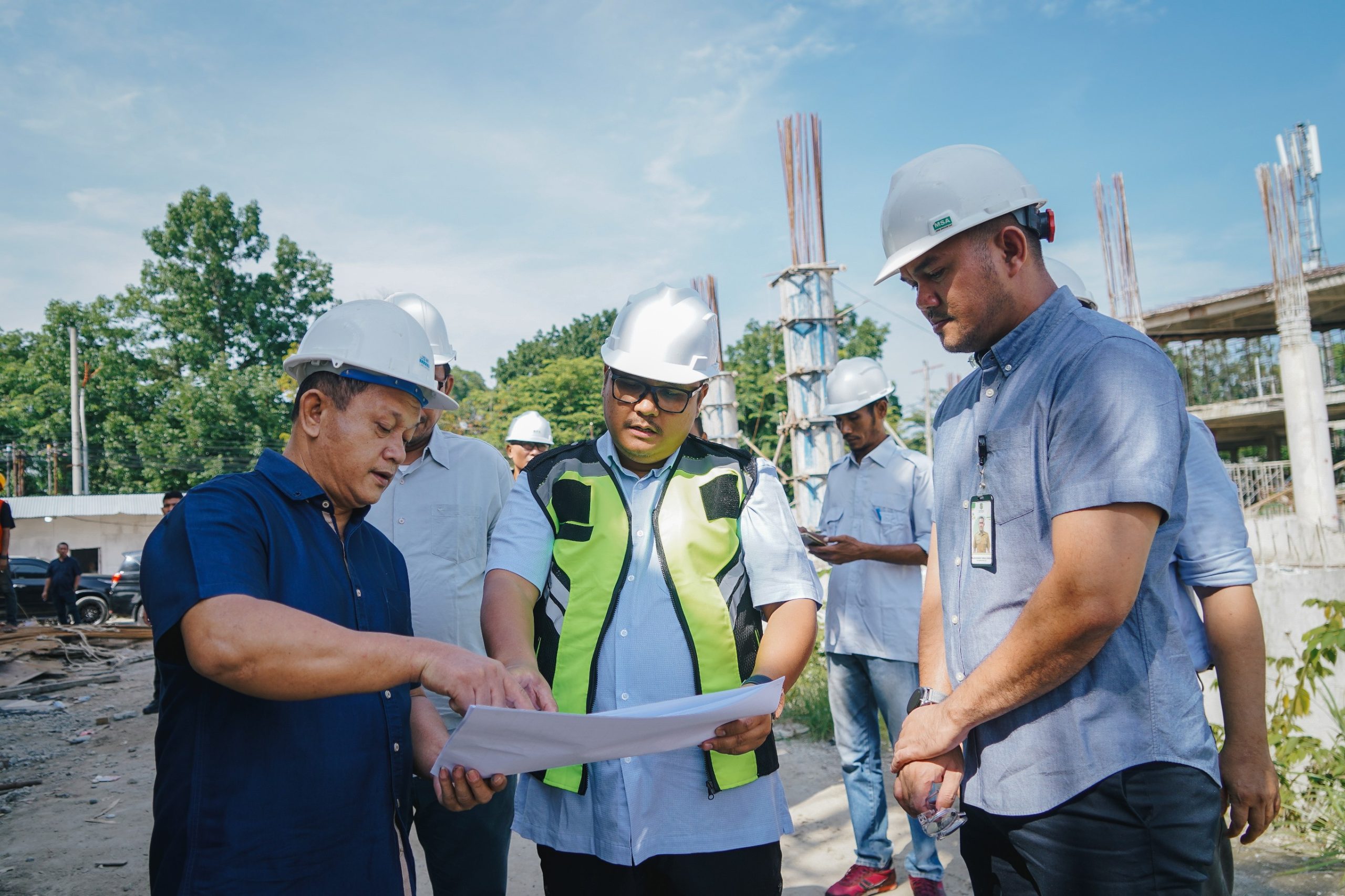 Pj. Sekda Kota Medan Tinjau Proyek Gedung Kolaborasi UMKM Square