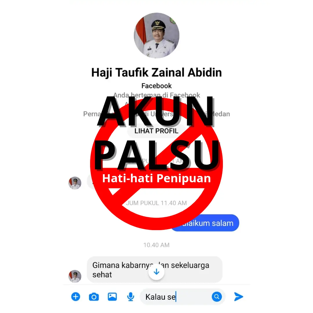 Pemkab Asahan Peringatkan Masyarakat Tentang Akun Facebook Palsu Wakil Bupati