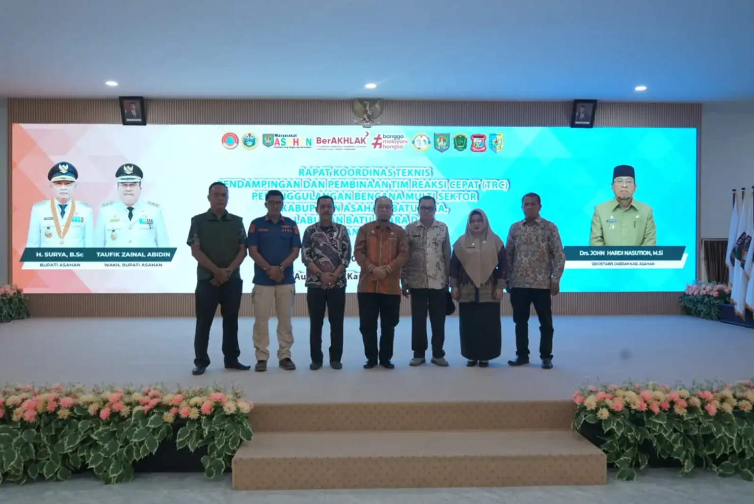 Rakornis TRC Penanggulangan Bencana Multi Sektor Resmi Dibuka di Kabupaten Asahan