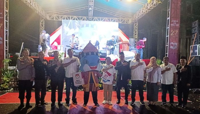 KPU Tapteng Launching Jingle dan Maskot Pemilihan Bupati dan Wakil Bupati Tapteng 2024