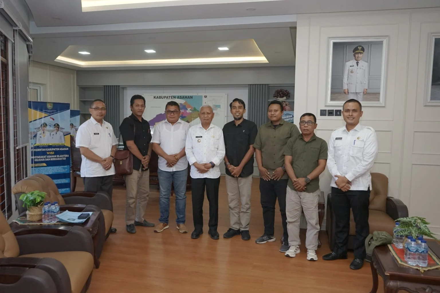 Bupati Asahan H. Surya, BSc Terima Audiensi SMSI Kabupaten Asahan
