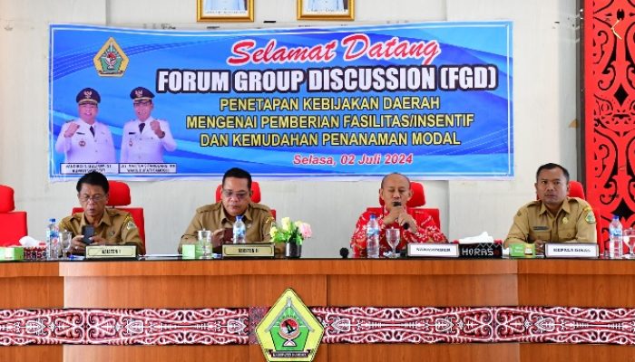 Forum Group Discussion Penetapan Kebijakan Daerah Mengenai Penanaman Modal Digelar di Samosir