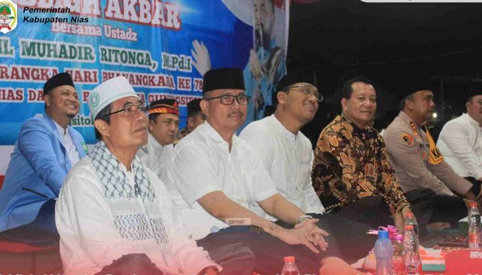 Tabligh Akbar dan Doa Bersama Peringati Hari Bhayangkara ke-78 di Nias