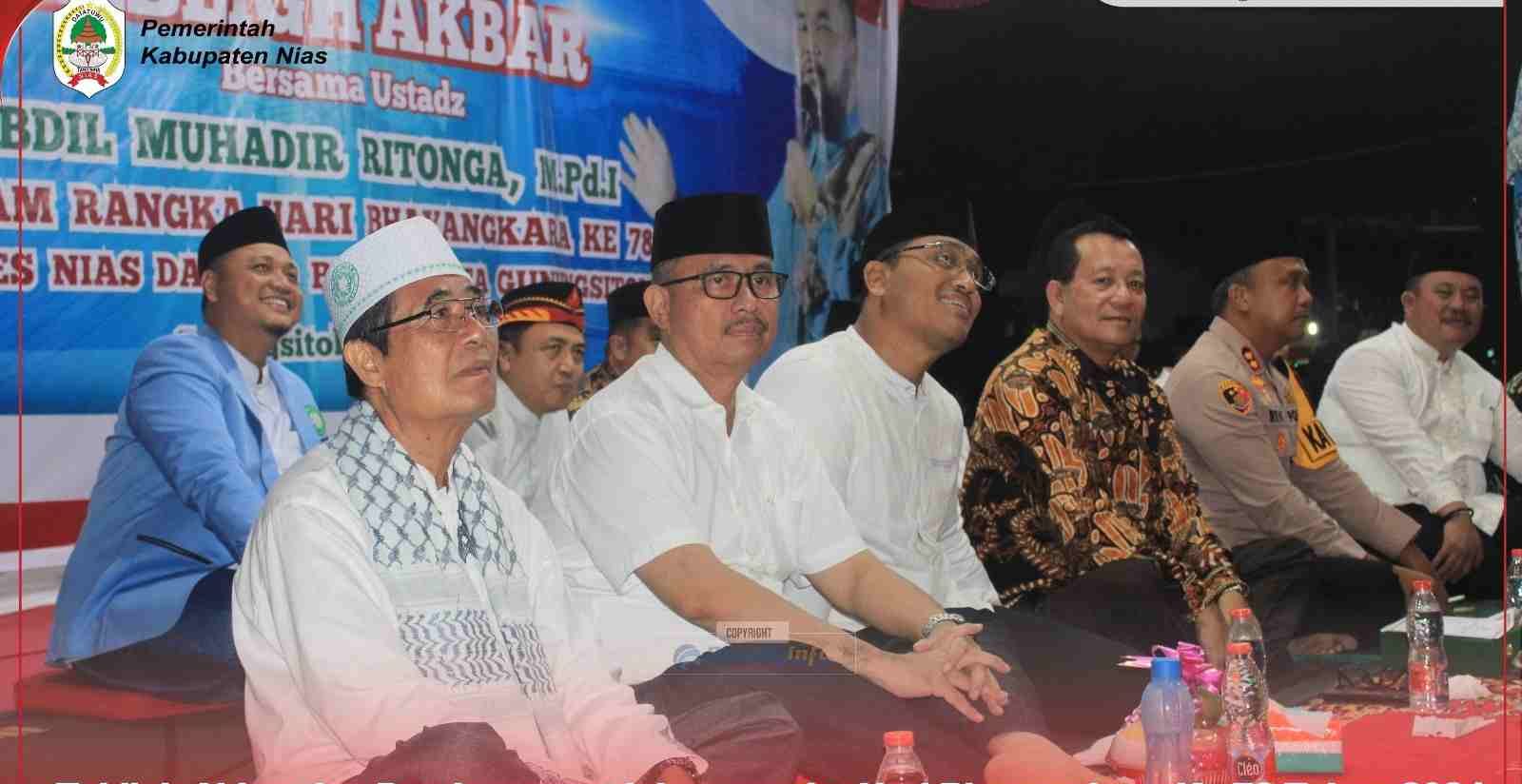 Tabligh Akbar dan Doa Bersama Peringati Hari Bhayangkara ke-78 di Nias