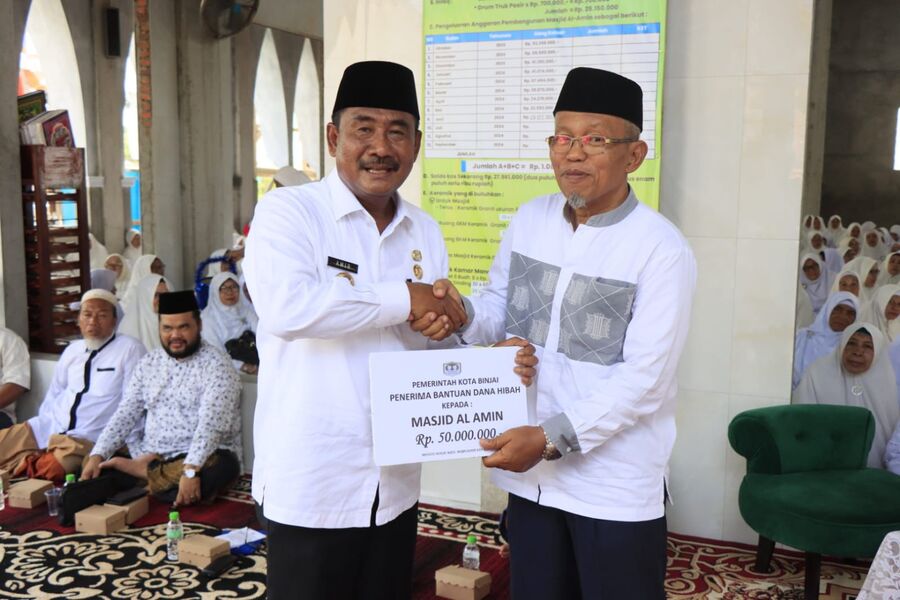 Wali Kota Binjai Hadiri Pengajian Akbar di Masjid Al-Amin, Mendorong Kesadaran Keagamaan dan Kedamaian Sosial