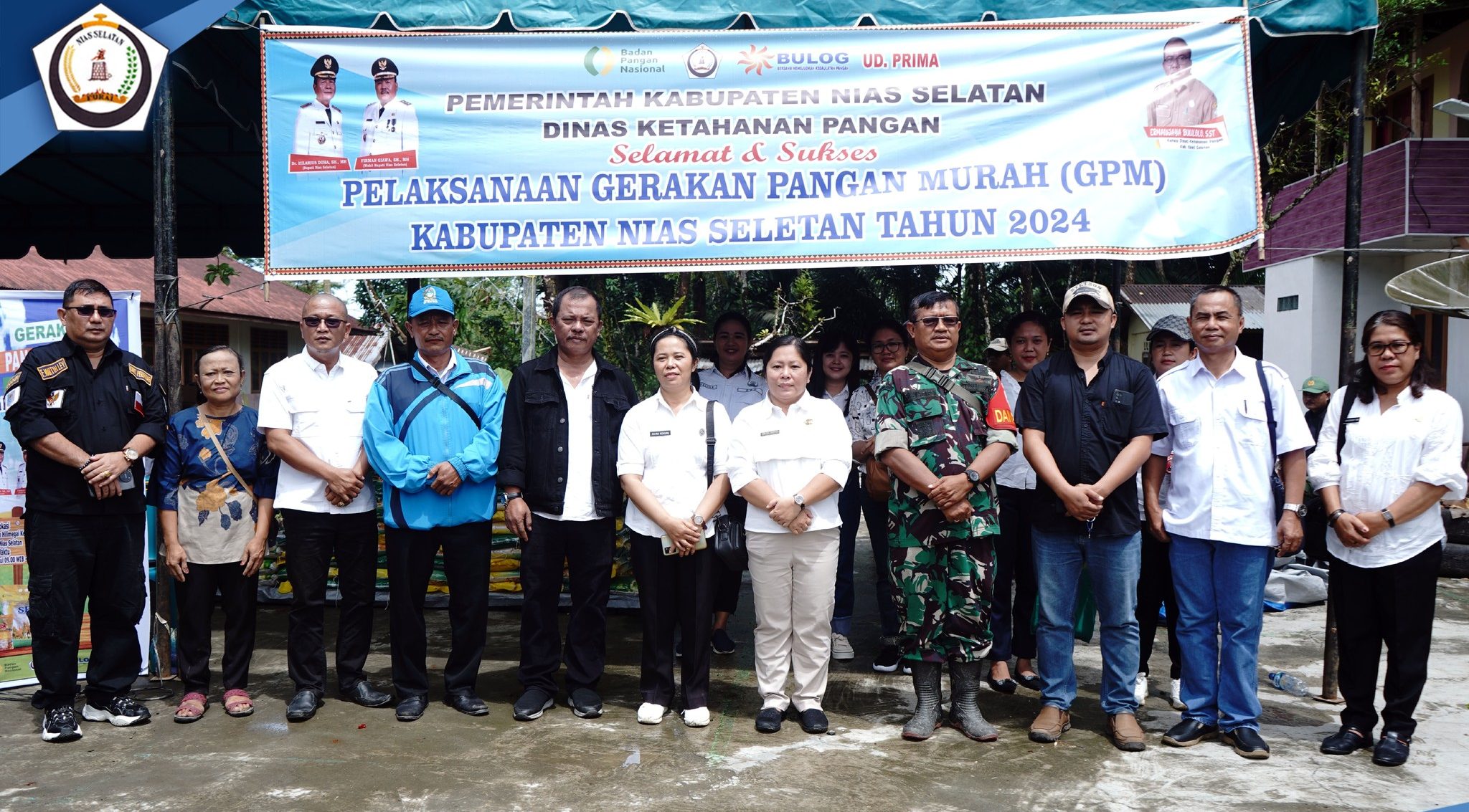 Asisten Perekonomian dan Pembangunan Nias Selatan Monitoring Gerakan Pangan Murah di Hilimegai