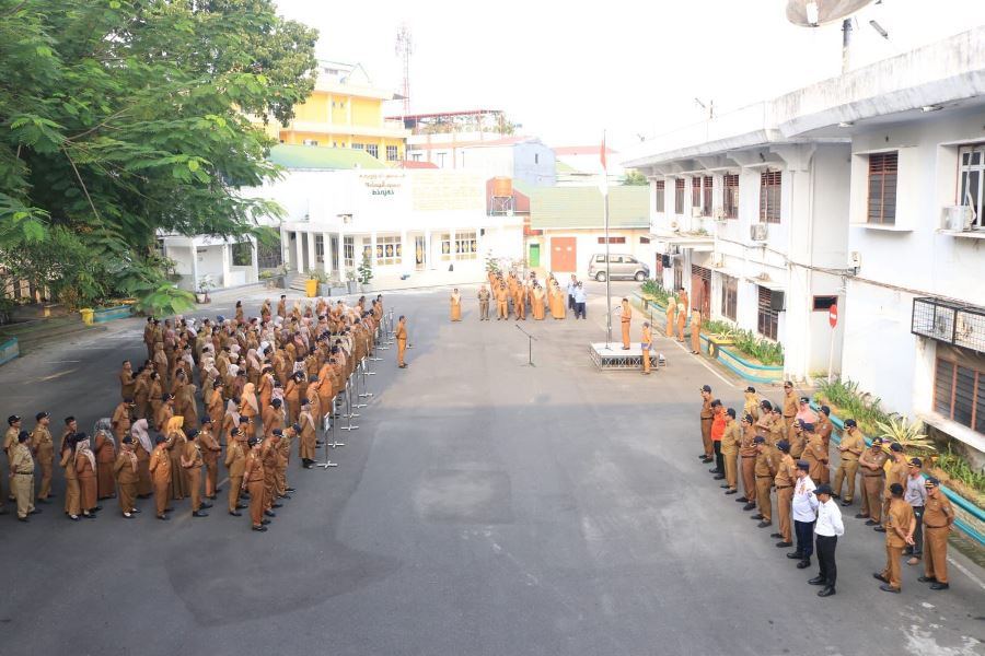Pemko Binjai Peringati Hari Anak Nasional dengan Apel Gabungan ASN dan Non-ASN