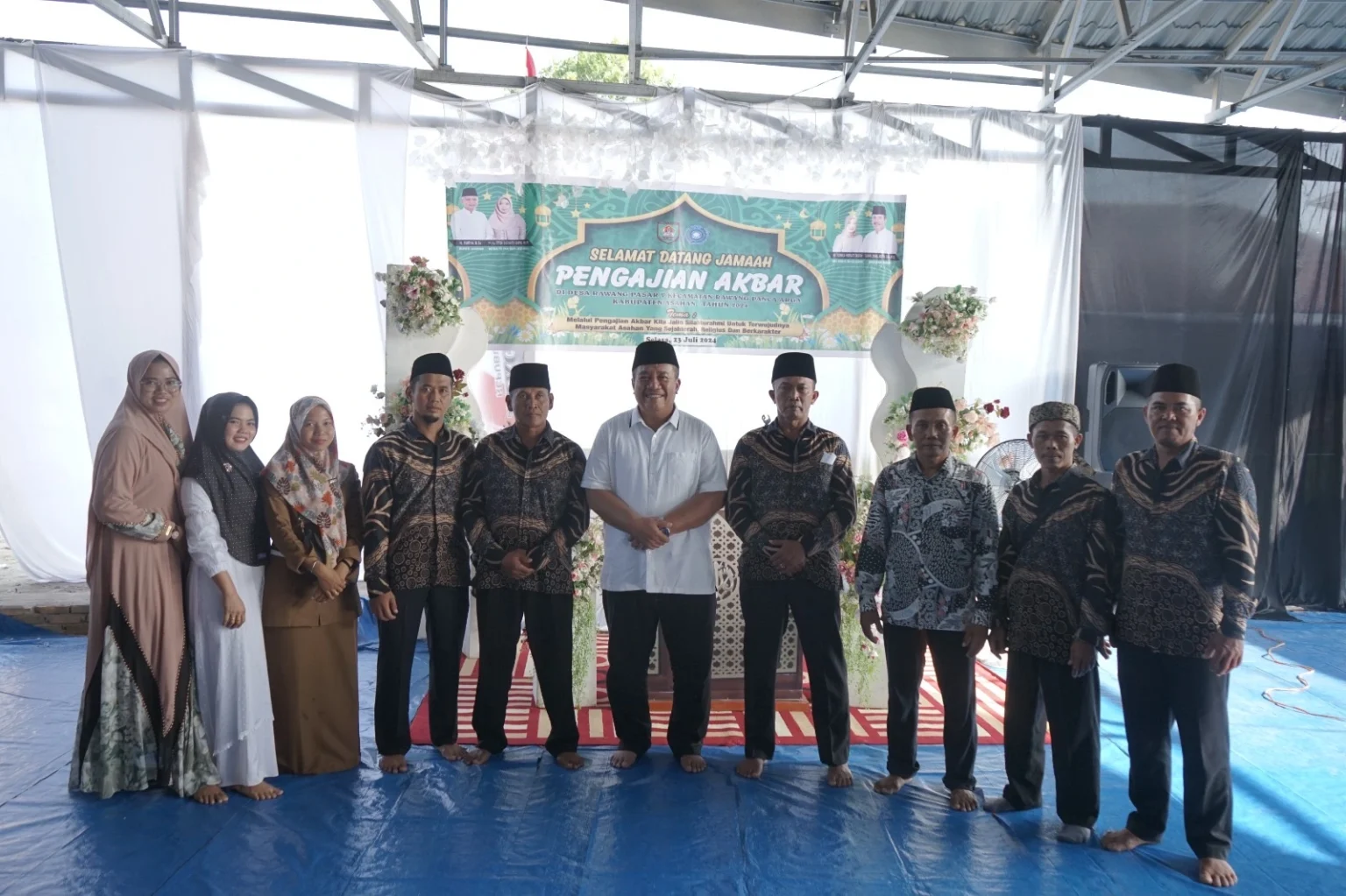 Wakil Bupati Asahan Taufik Zainal Abidin Siregar Hadiri Pengajian Akbar di Desa Rawang