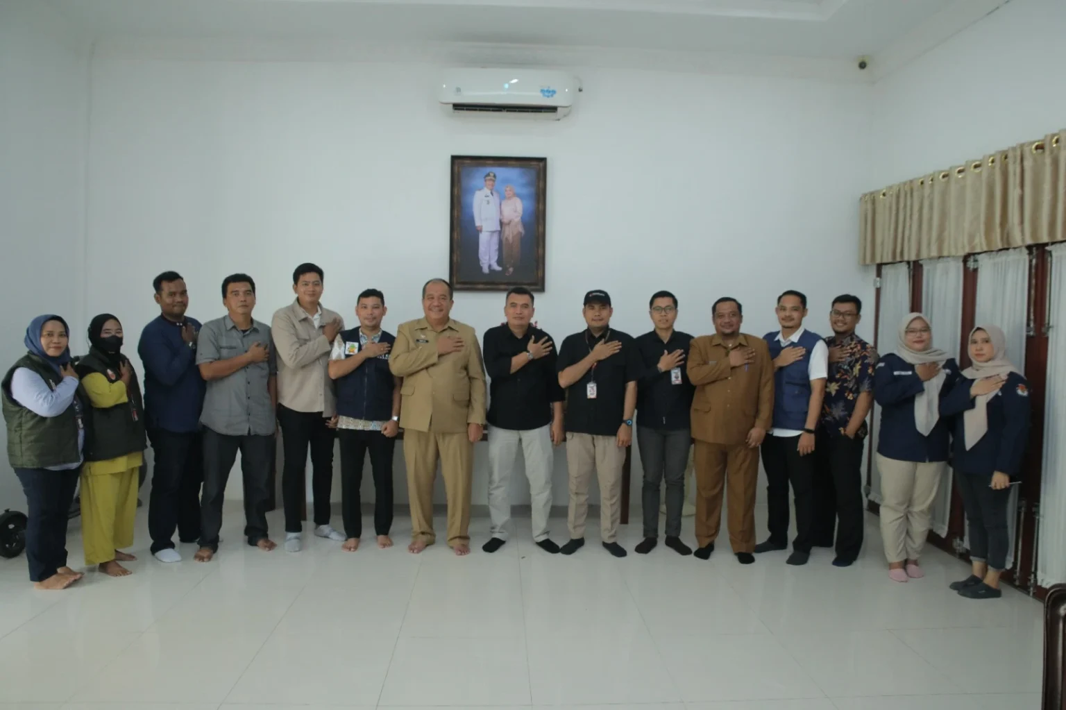 Pantarlih TPS V Kelurahan Selawan Lakukan Coklit kepada Wakil Bupati Asahan