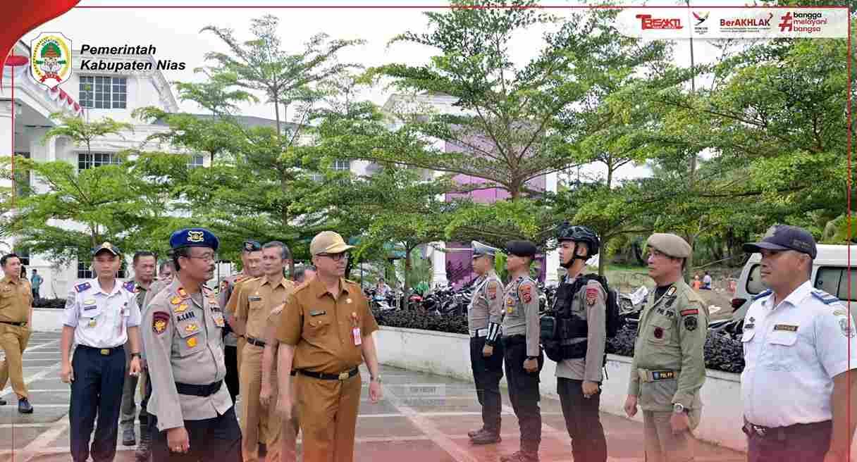 Pelaksanaan Apel Gelar Pasukan OPS "Mantap Praja Toba 2024" Polres Nias untuk Pengamanan Pilkada