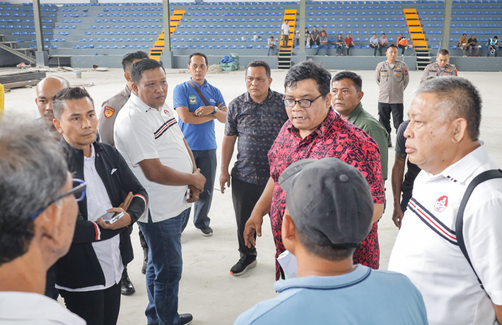 Pemko Pematangsiantar Komitmen Sempurnakan Gedung Merdeka sebagai Venue Tinju PON XXI