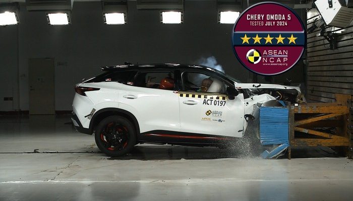 Chery Omoda 5 Raih Lima Bintang dalam Uji Tabrak ASEAN NCAP
