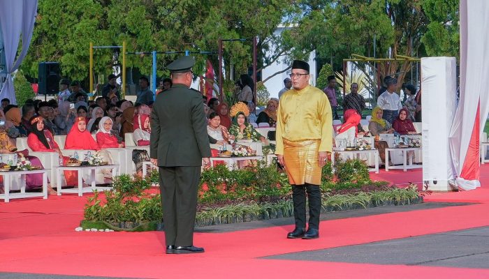 Upacara Penurunan Bendera HUT ke-79 RI di Lanud Soewondo Medan Berlangsung Khidmat
