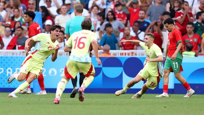 Spanyol Melaju ke Final Sepak Bola Putra Olimpiade Paris 2024 Setelah Kalahkan Maroko 2-1