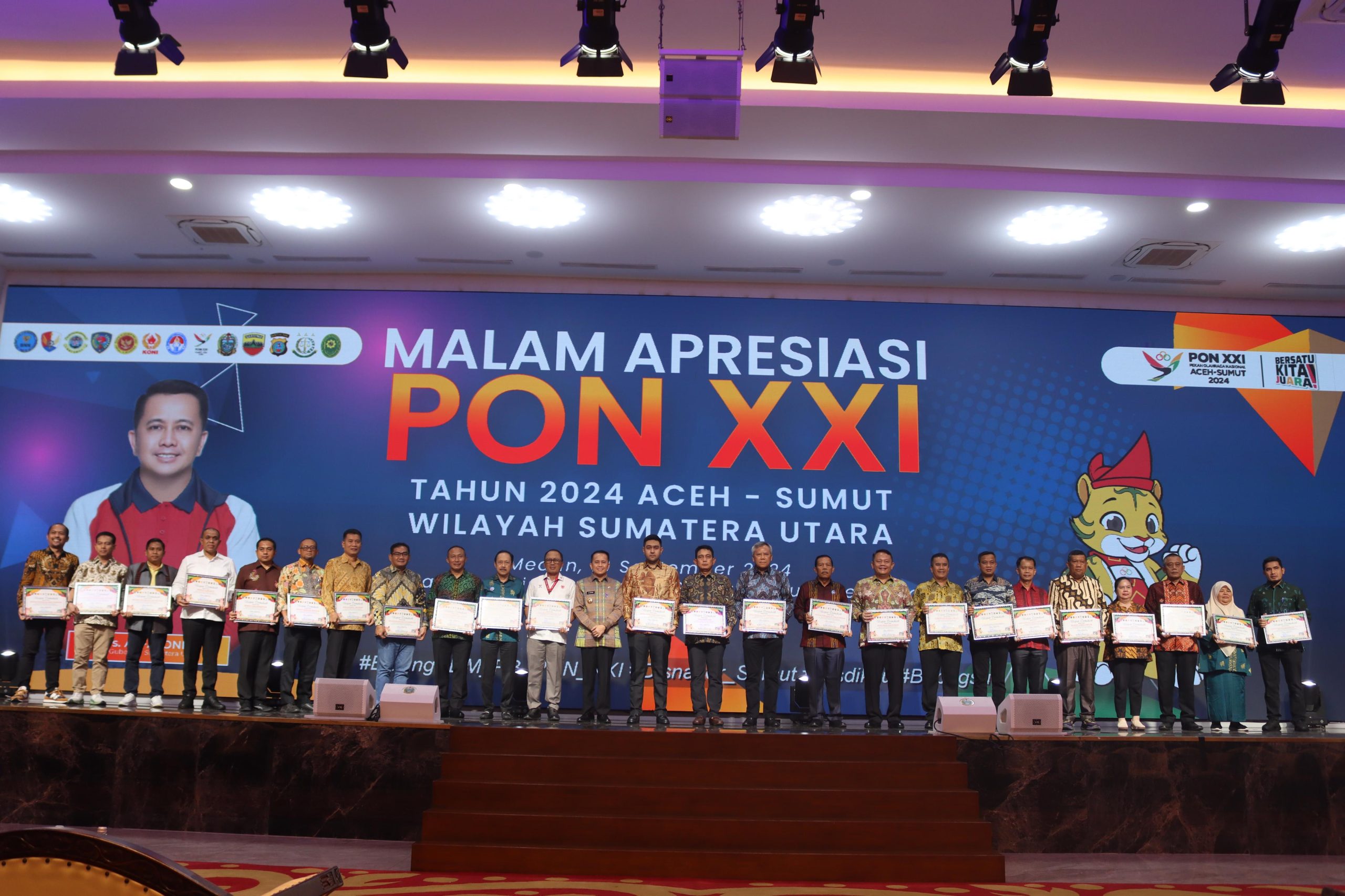 PON XXI Aceh-Sumut 2024 Pecahkan Rekor MURI, Pj Bupati Langkat Apresiasi Relawan