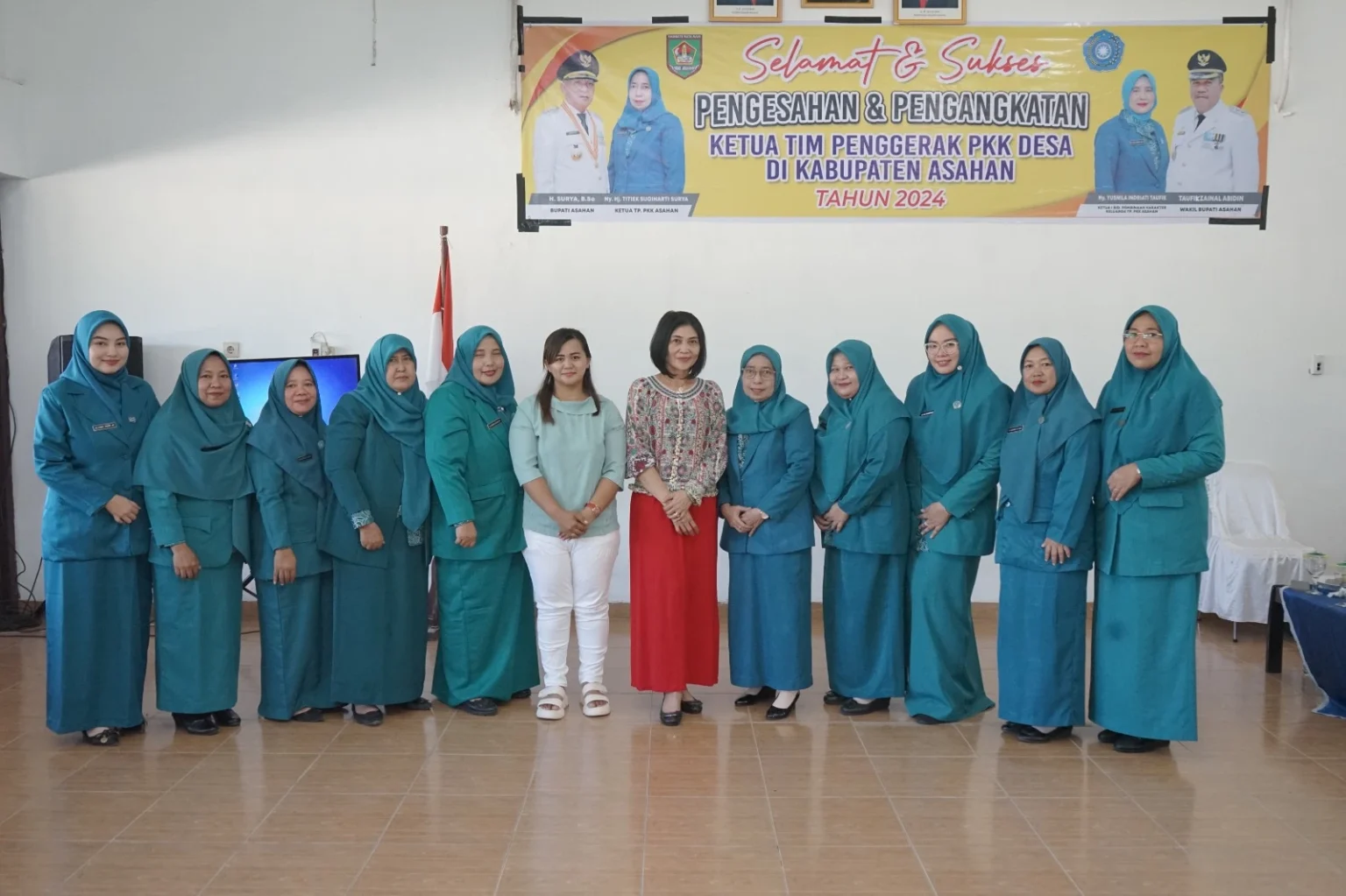 Ketua TP PKK Kabupaten Asahan Lantik 81 Ketua TP PKK Desa di Dua Kecamatan