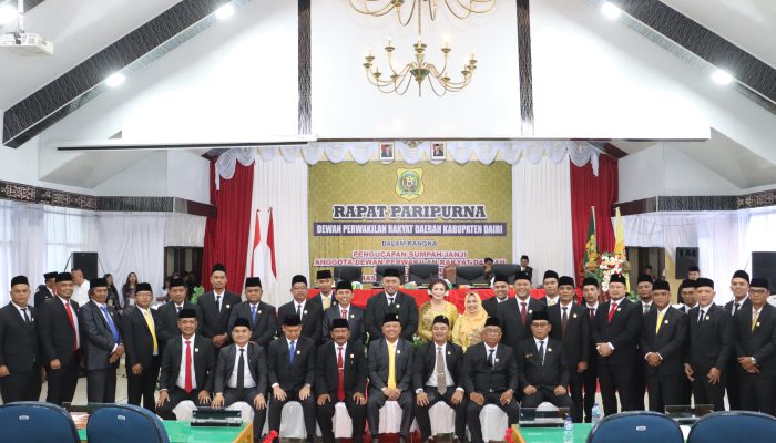 35 Anggota DPRD Kabupaten Dairi Periode 2024-2029 Resmi Dilantik