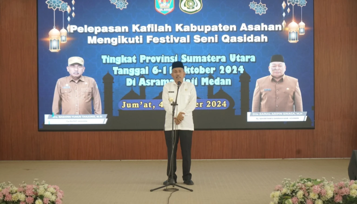 Pjs Bupati Asahan Lepas Kafilah Qasidah untuk Festival Seni Tingkat Provinsi Sumut