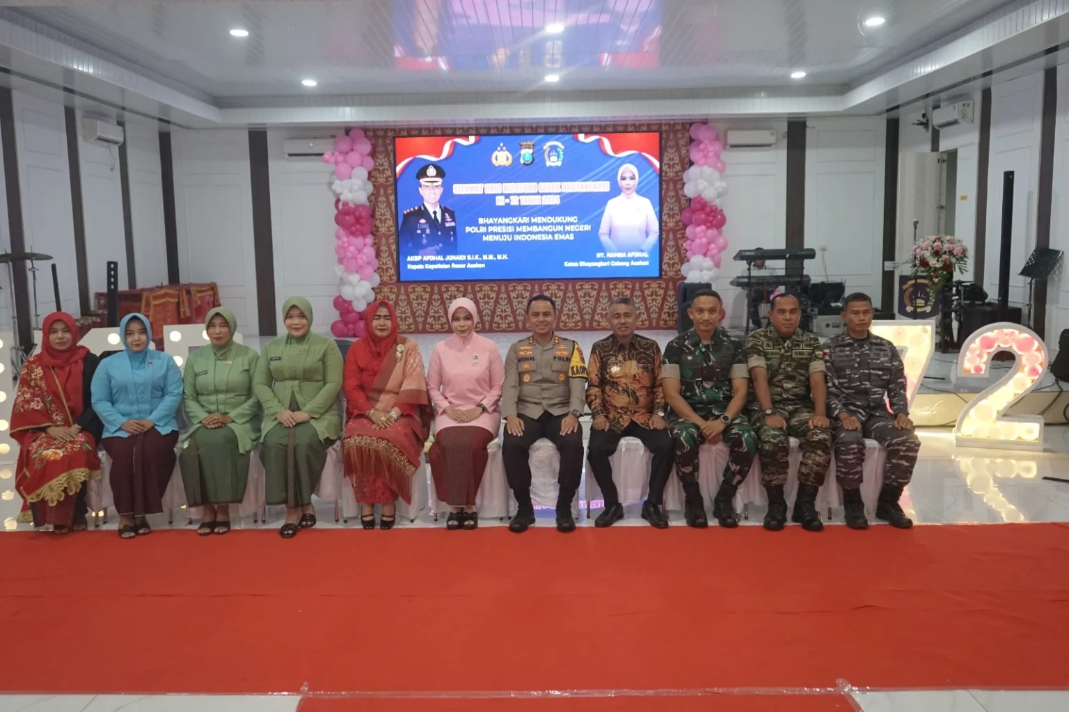 Pjs. Bupati Asahan Hadiri Peringatan Hari Kesatuan Gerak Bhayangkari ke-72 di Polres Asahan