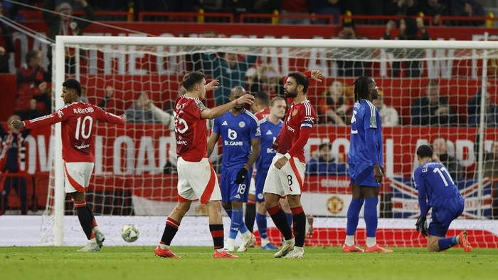 Manchester United Banjir Gol Usai Pemecatan Erik ten Hag, Hancurkan Leicester City 5-2 di Carabao Cup
