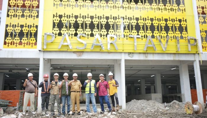 Wali Kota Binjai Tinjau Progres Pembangunan Revitalisasi Pasar Tavip