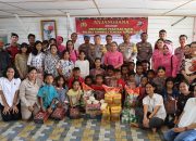 Sambut Perayaan Natal, Polres Tapteng Anjangsana dan Berbagi dengan Anak-anak Panti Asuhan
