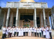 Rp 500 Juta Terkumpul Ditambah 250 Sak Semen Lewat Penggalangan Infaq Pembangunan Masjid Agung Al-Muslimin Tapteng