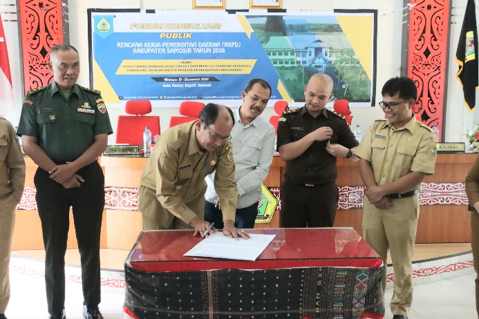 Forum Konsultasi Publik RKPD 2026 Kabupaten Samosir Dibuka, Bupati Samosir Dukung Pembangunan Berkelanjutan